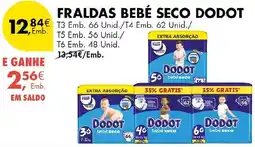 Pingo Doce Fraldas bebé seco dodot promoção