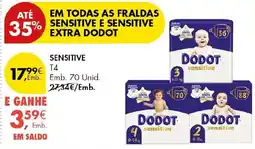 Pingo Doce Fraldas sensitive dodot promoção