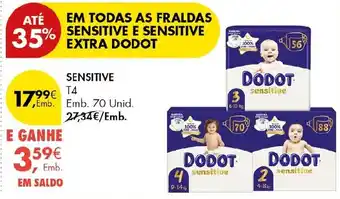 Fraldas sensitive dodot