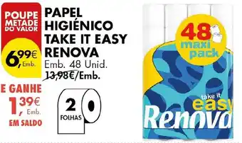 Pingo Doce papel higiênico take it easy renova promoção