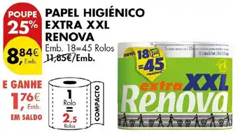 Pingo Doce Papel higiênico extra xxl renova promoção