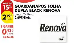 Pingo Doce guardanapos folha dupla black renova promoção