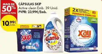 Pingo Doce Cápsulas skip active clean promoção