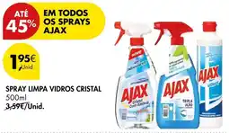 Pingo Doce spray limpa vidros cristal ajax promoção