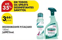 Pingo Doce desodorizante p/calçado sanytol promoção