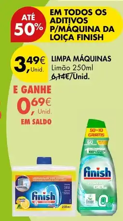 Pingo Doce Limpa máquinas finish promoção