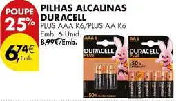 Pingo Doce pilhas alcalinas duracell promoção