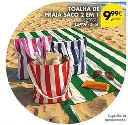 Pingo Doce toalha de praia-saco 2 em 1 promoção