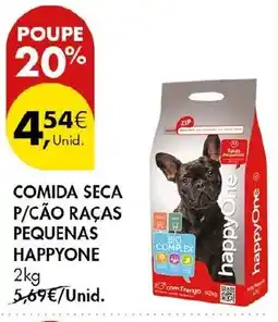 Pingo Doce comida seca p/cão raças pequenas happyone promoção
