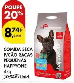 Pingo Doce comida seca p/cão raças pequenas happyone promoção