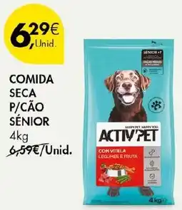 Pingo Doce Activpet comida seca p/cão sênior promoção