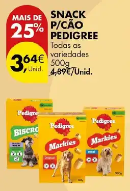 Pingo Doce Snack p/cão pedigree promoção