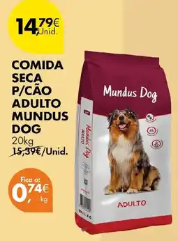 Pingo Doce comida seca p/cão adulto mundus dog promoção
