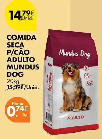 Pingo Doce comida seca p/cão adulto mundus dog promoção
