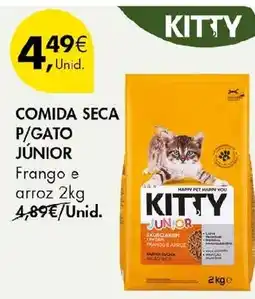 Pingo Doce Kitty comida seca p/gato júnior frango e arroz promoção