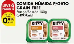 Pingo Doce Comida húmida p/gato grain free kitty promoção