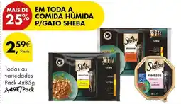 Pingo Doce comida húmida p/gato sheba promoção