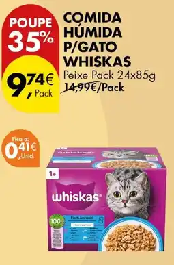 Pingo Doce comida humida p/gato whiskas promoção