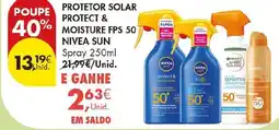 Pingo Doce protetor solar protect & moisture fps 50 nivea sun promoção