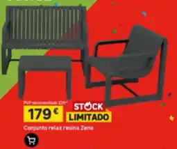 Leroy Merlin Conjunto relax resina Zeno promoção