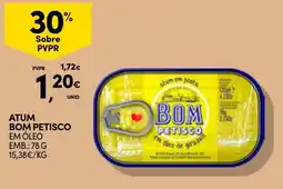 Continente Atum bom petisco em óleo promoção
