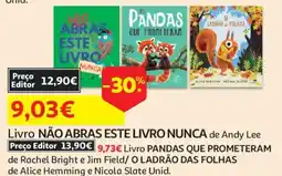 Auchan Livro não abras este livro nunca de andy lee promoção