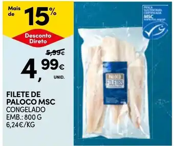 Continente Filete de paloco msc promoção