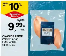 Continente Ovas de peixe congeladas promoção