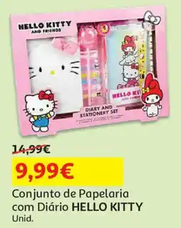 Auchan Conjunto de Papelaria com Diário HELLO KITTY promoção