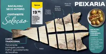 Continente Bacalhau seco inteiro promoção