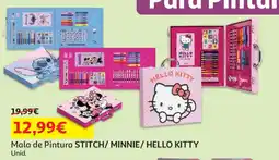Auchan Mala de Pintura Stitch/ Minnie/ Hello Kitty promoção