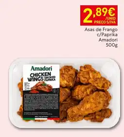 Recheio Asas de frango c/paprika amadori promoção