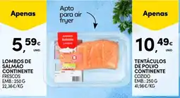 Continente Lombos de salmão continente promoção