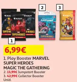 Auchan Play Booster Marvel Super Heroes Magic The Gathering promoção