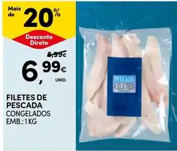 Continente filetes de pescada congelados promoção