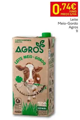 Recheio Leite meio-gordo agros promoção