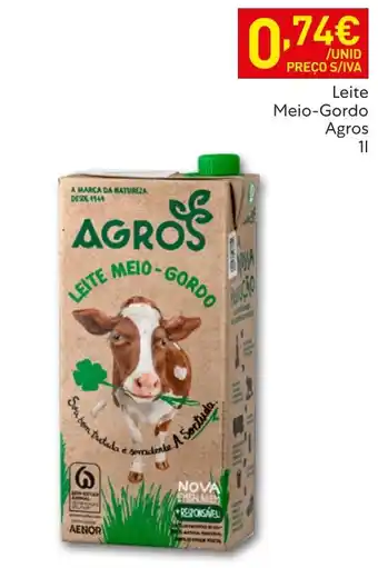 Recheio Leite meio-gordo agros promoção