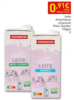 Recheio Leite amanhecer s/lactose meio-gordo/magro promoção