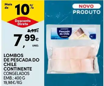 Continente lombos de pescada do chile continente promoção