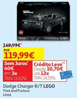 Auchan Dodge Charger R/T LEGO promoção