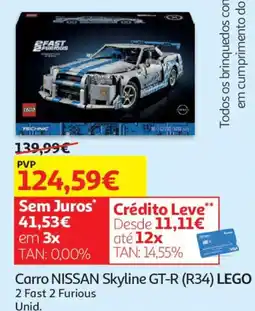 Auchan Carro nissan skyline gt-r (r34) lego promoção