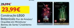 Auchan Construção lego botanicals flor de ameixa/orquídea em miniatura/bambu da sorte/crisântemo unid. promoção