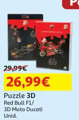 Auchan Puzzle 3D Red Bull F1/ 3D Moto Ducati Unid. promoção