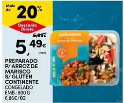 Continente Arroz de marisco continente s/gluten promoção