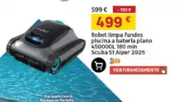 Leroy Merlin robot limpa fundos piscina a baterla plano scuba s1 alper 2025 promoção
