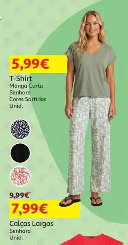 Auchan T-shirt manga curta senhora promoção