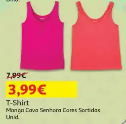 Auchan T-Shirt Manga Cava Senhora Cores Sortidas promoção