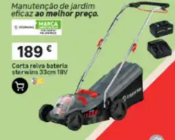 Leroy Merlin Corta relva bateria sterwins 33cm 18V promoção