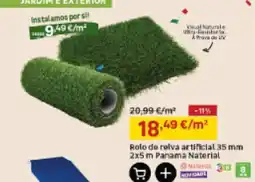 Leroy Merlin Rolo de relva artificial panama material promoção
