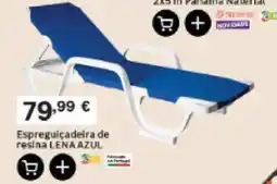 Leroy Merlin Espreguiçadeira de resina lena azul promoção